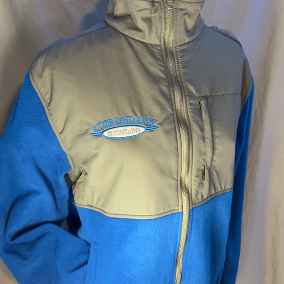 Blue & Gray fleece Adirondack jacket - Picture 4 of 4